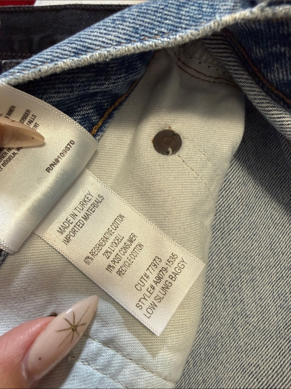 Agolde women's Light Wash Jeans - Picture 5 of 5